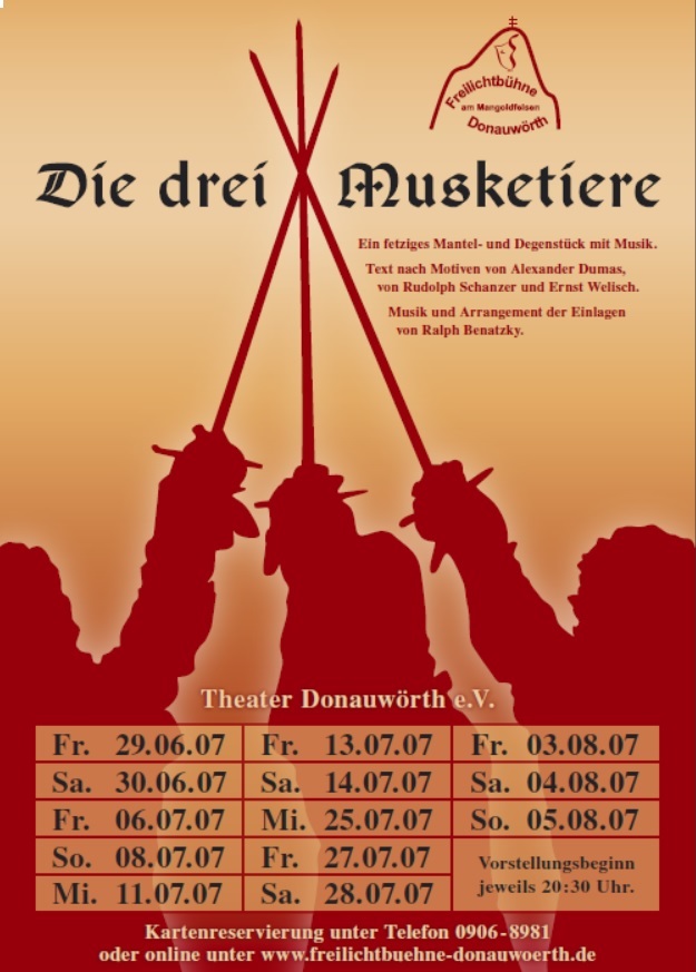 3 Musketiere Plakat