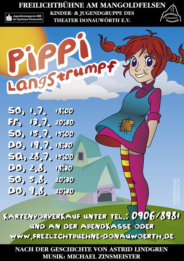 Pippi Langstrumpf Plakat 