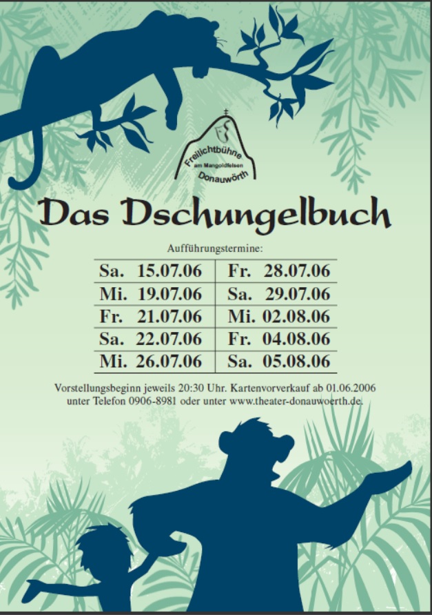 Plakat Dschungelbuch