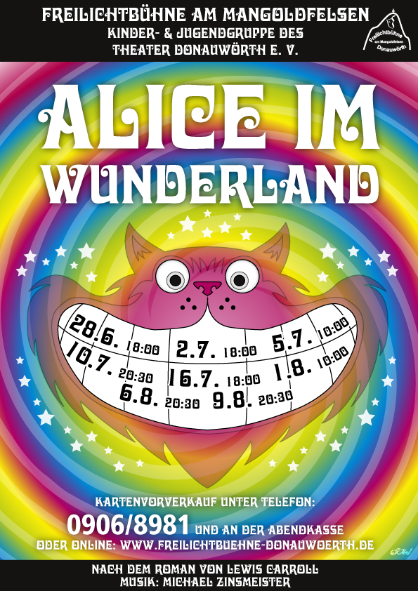 plakat alice im wunderland